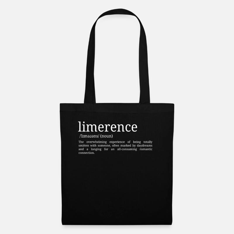 Limerence - Dictionary Definition - Tote Bag - black