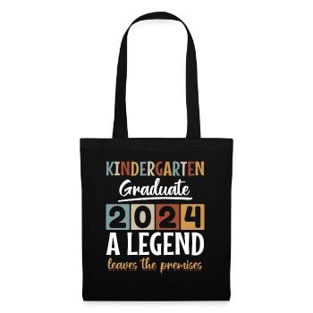 Fier diplômé de la maternelle 2024 - Sac en tissu - noir - Devant