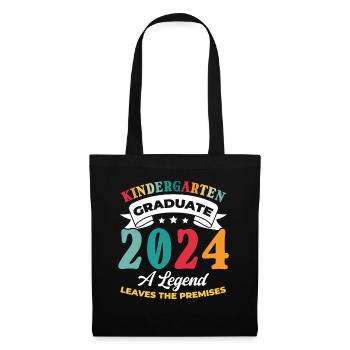 Fier diplômé de la maternelle 2024 - Sac en tissu - noir - Devant