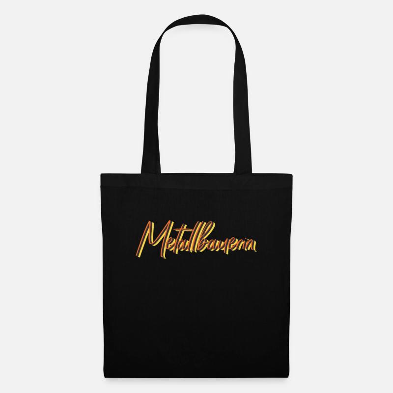 Schlosser Abschluss-Geschenk Metallbauerin - Stoffbeutel - Schwarz