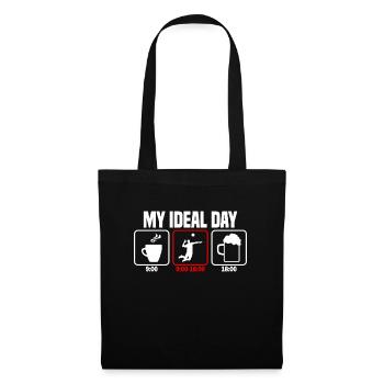 My Perfect Day Volleyball Volleyball Player - Tote Bag - black - Front