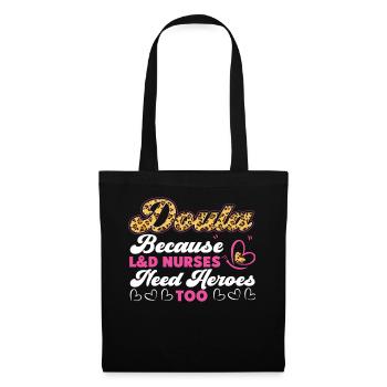 Doula Travailleuse à la naissance Doula Parce que - Sac en tissu - noir - Devant
