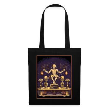 Psychic Dumbbell Readings Tarot Cards Mystical - Tote Bag - black - Front