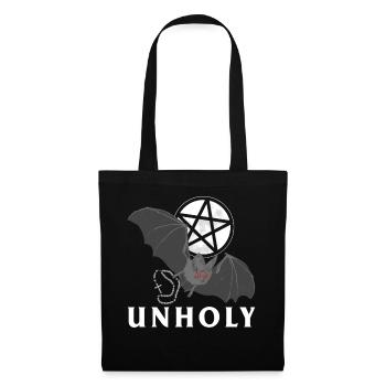 Halloween Shirt, Unholy Vampire Bat Rosary - Tote Bag - black - Front