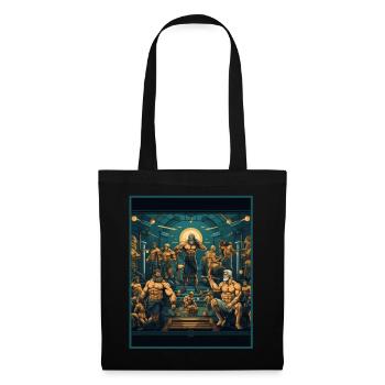 Greek Gods' Gym Zeus Hermes Athena Mythological - Tote Bag - black - Front