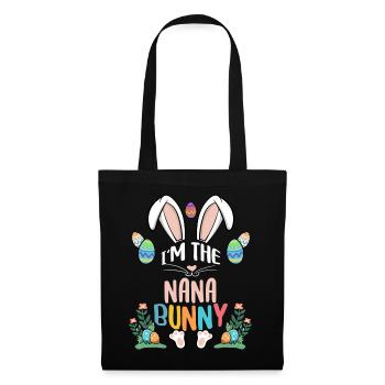 Je suis le lapin Nana - Sac en tissu - noir - Devant
