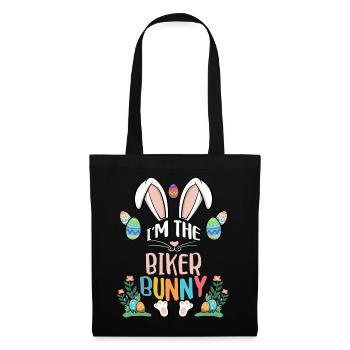 Je suis le lapin motard - Sac en tissu - noir - Devant
