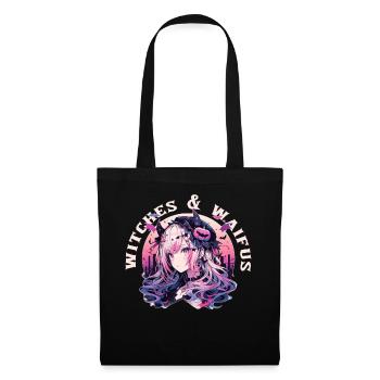 Witches And Waifus Kawaii Vampire Anime Otaku Cosp - Stoffbeutel - Schwarz - Vorne