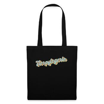 Animal hôte Graduation cadeau Zookeeper - Sac en tissu - noir - Devant