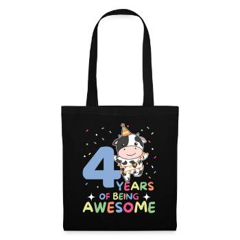 Vache pour les enfants de 4 ans - Sac en tissu - noir - Devant