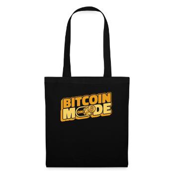 Bitcoin Mode On Blockchain Crypto Kryptowährung - Stoffbeutel - Schwarz - Vorne