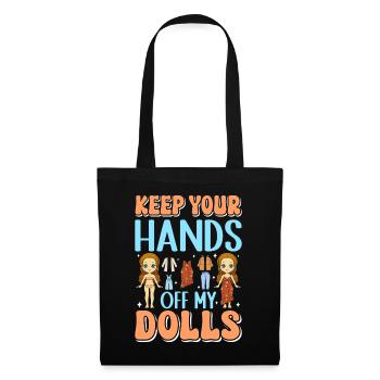 Collectible Doll Porcelain Doll Antique - Tote Bag - black - Front