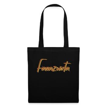 Finanzamt Abschluss-Geschenk Finanzwirtin - Stoffbeutel - Schwarz - Vorne