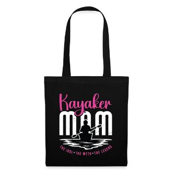Kayaker Mom The Idol The Myth The Loves Kayaking - Stoffbeutel - Schwarz - Vorne