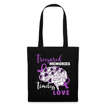 Memories Inspirational Saying Alzheimer's Dementia - Stoffbeutel - Schwarz - Vorne