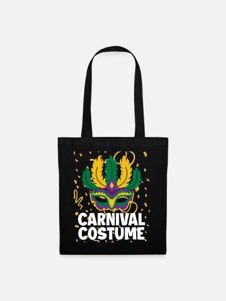 Karneval - Stoffbeutel - Schwarz