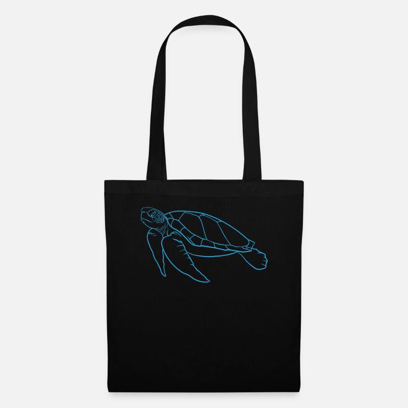 Graceful Sea Turtle Meeresikone - Stoffbeutel - Schwarz