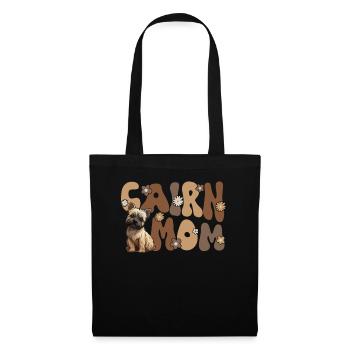 Cairn Terrier Groovy Cairn Mom - Stoffbeutel - Schwarz - Vorne