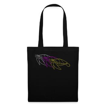 Trio tortues Sea Dream cadeau - Sac en tissu - noir - Devant