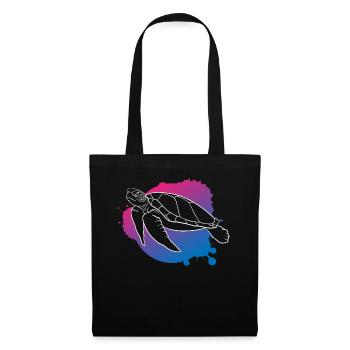 Ocean Wave Turtle Freedom Gift - Tote Bag - black - Front