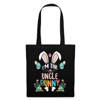 Je suis l’oncle lapin - Sac en tissu - noir - Devant
