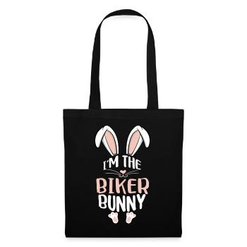 I'm The Biker Bunny - Stoffbeutel - Schwarz - Vorne