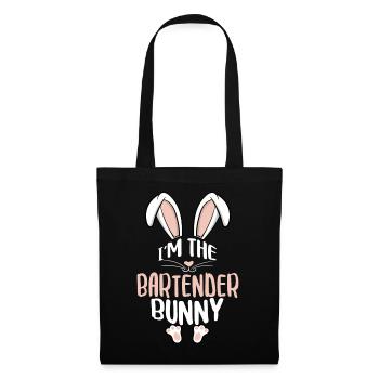 I'm The Bartender Bunny - Stoffbeutel - Schwarz - Vorne