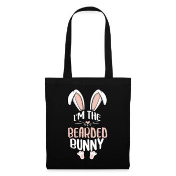 I'm The Bearded Bunny - Stoffbeutel - Schwarz - Vorne