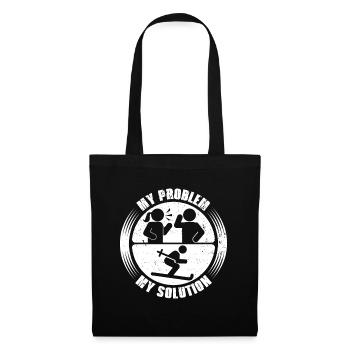 Cross Country Skier My Problem My Pictogram Dad - Tote Bag - black - Front