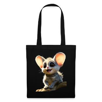 Galago Bush Bébé Singe Galagos Singe Mignon Galago - Sac en tissu - noir - Devant