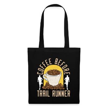 Trail Runner Coffee avant Marathoner Coffee Amateur - Sac en tissu - noir - Devant