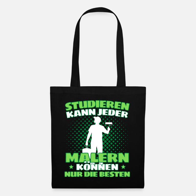 Maler Meister Spruch - Lustiges Maler Spruch - Stoffbeutel - Schwarz