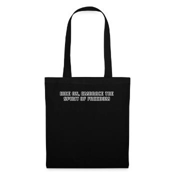 Wandern - Hike on, embrace the spirit of freedom - Tote Bag - black - Front