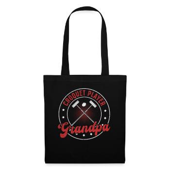 Croquet Game Croquet Grandpa - Croquet Player Gran - Tote Bag - black - Front