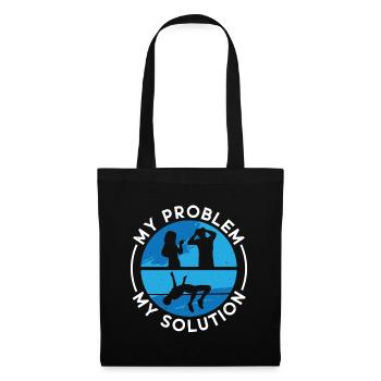 High Jumper My Problem My Solution Pictogram Dad - Tote Bag - black - Front