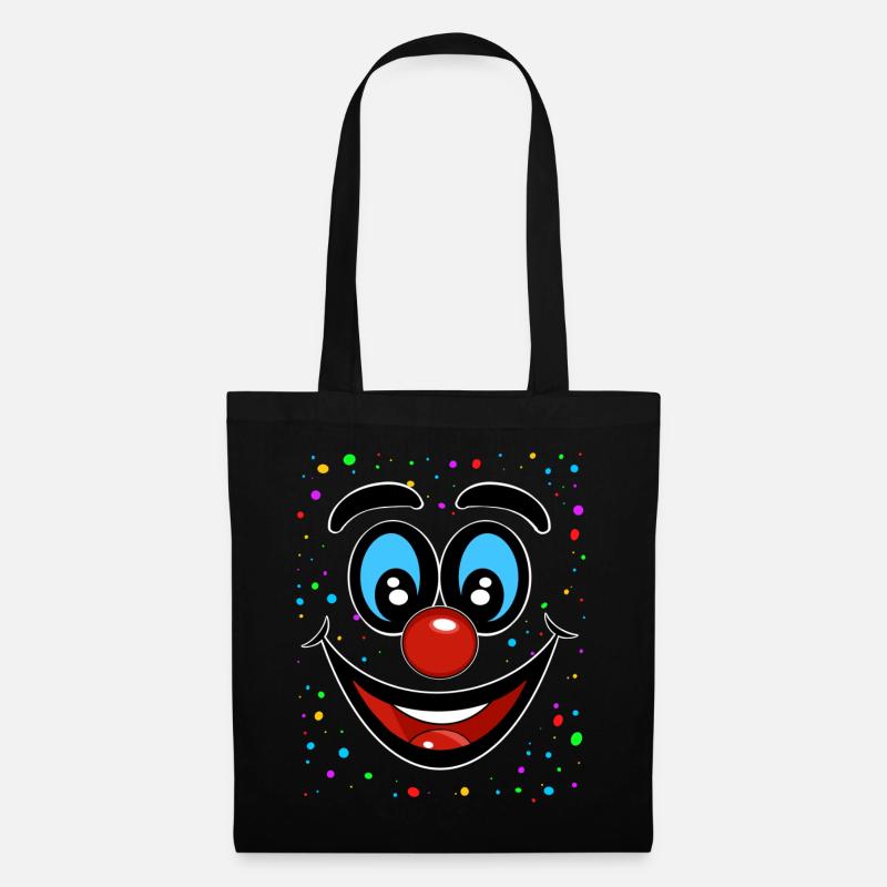 Clownkostüm Clown Konfetti - Stoffbeutel - Schwarz