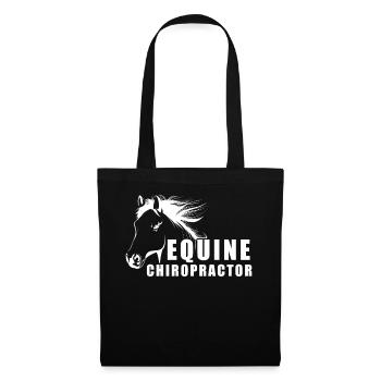 Animal Chiropractor Horse Veterinary Chiropractic - Stoffbeutel - Schwarz - Vorne