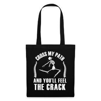 Funny Chiropractic Back Cracker Physiotherapy Chir - Stoffbeutel - Schwarz - Vorne