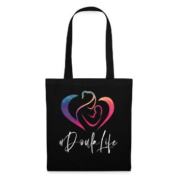 Doula Birth Worker Rainbow - Stoffbeutel - Schwarz - Vorne