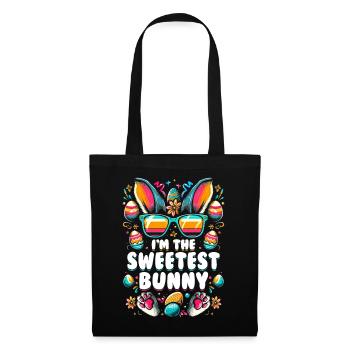 I'm The Sweetest Bunny - Tote Bag - black - Front