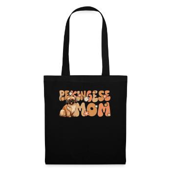 Pékinois Groovy Pékinois Maman - Sac en tissu - noir - Devant