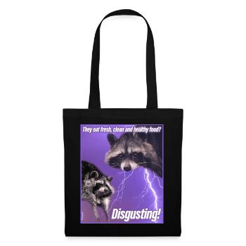 Trash Panda Meme Funny Raccoon Raccoon Gift - Tote Bag - black - Front