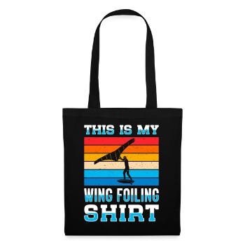 Wingsurfing Foil Wing Wing Boarding Wing Foiling - Stoffbeutel - Schwarz - Vorne