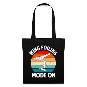 Wingsurfing Foil Wing Wing Boarding Wing Foiling - Stoffbeutel - Schwarz - Vorne