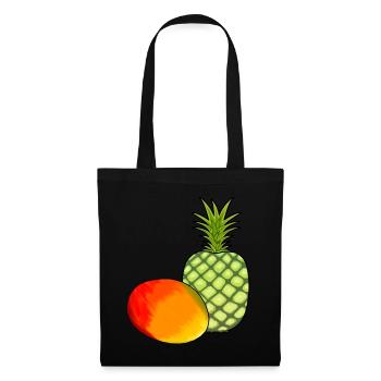 Mango, Fruit, Fruits, Pineapple, Vegetarian, Food - Tote Bag - black - Front