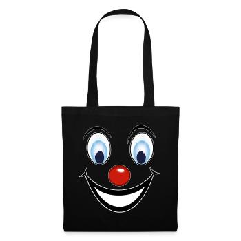Clown - Sac en tissu - noir - Devant