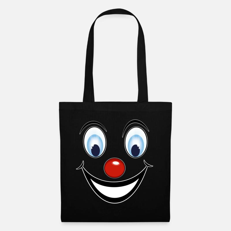 Clown - Stoffbeutel - Schwarz