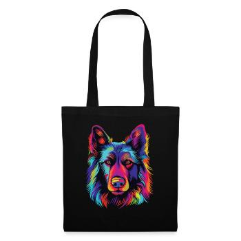 Watercolors Colorful Belgian Tervuren - Tote Bag - black - Front