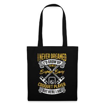 Croquet Sport Croquet Game - Super Sexy Croquet pl - Tote Bag - black - Front