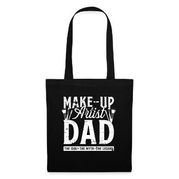 Make-Up Artist Dad The Idol The Myth Beautician - Stoffbeutel - Schwarz - Vorne